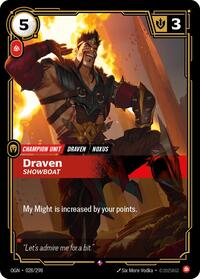 Draven - Showboat [Origins] | Card Merchant Takapuna