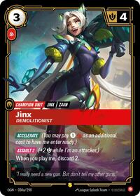 Jinx - Demolitionist (Alternate Art) | Card Merchant Takapuna