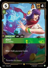 Ahri - Alluring (Alternate Art) [Origins] | Card Merchant Takapuna