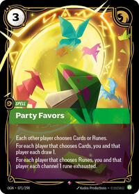Party Favors [Origins] | Card Merchant Takapuna