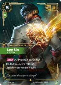 Lee Sin - Ascetic (Alternate Art) | Card Merchant Takapuna