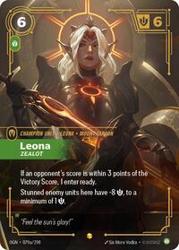 Leona - Zealot (Alternate Art) | Card Merchant Takapuna