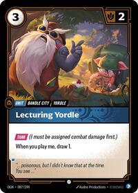 Lecturing Yordle [Origins] | Card Merchant Takapuna