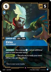 Ekko - Recurrent [Origins] | Card Merchant Takapuna