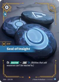 Seal of Insight [Origins] | Card Merchant Takapuna