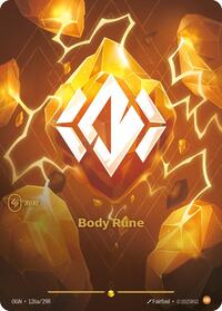 Body Rune (Alternate Art) | Card Merchant Takapuna