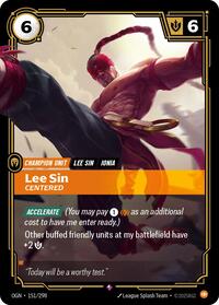 Lee Sin - Centered [Origins] | Card Merchant Takapuna