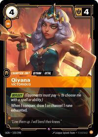 Qiyana - Victorious [Origins] | Card Merchant Takapuna