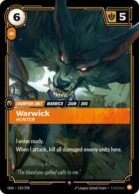 Warwick - Hunter [Origins] | Card Merchant Takapuna