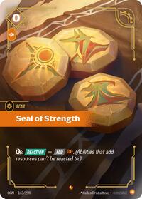 Seal of Strength [Origins] | Card Merchant Takapuna