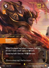 Sett - Brawler (Alternate Art) [Origins] | Card Merchant Takapuna