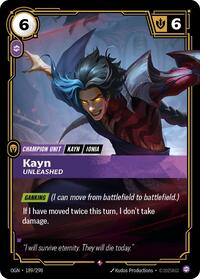 Kayn - Unleashed [Origins] | Card Merchant Takapuna