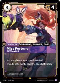 Miss Fortune - Buccaneer (Alternate Art) | Card Merchant Takapuna
