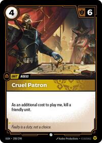 Cruel Patron [Origins] | Card Merchant Takapuna