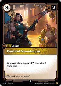Faithful Manufactor [Origins]