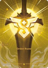 Order Rune (Alternate Art) | Card Merchant Takapuna