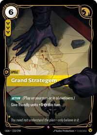 Grand Strategem [Origins] | Card Merchant Takapuna
