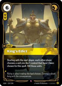 King's Edict [Origins] | Card Merchant Takapuna