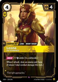 Leona - Determined [Origins] | Card Merchant Takapuna