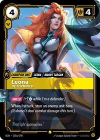 Leona - Determined (Alternate Art) | Card Merchant Takapuna