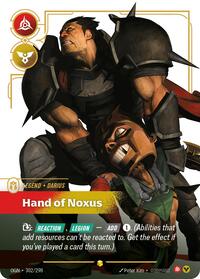Darius - Hand of Noxus (Overnumbered) [Origins] | Card Merchant Takapuna