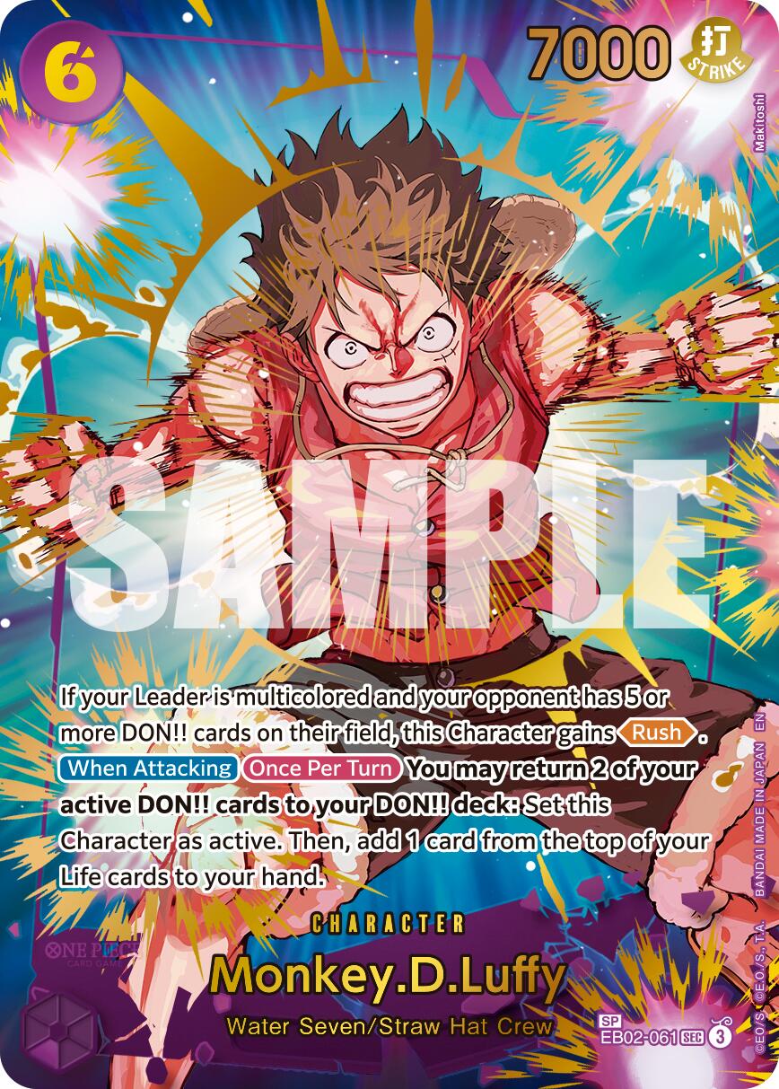 Monkey.D.Luffy (EB02-061) (SP) [Premium Booster -The Best- Vol. 2] | Card Merchant Takapuna