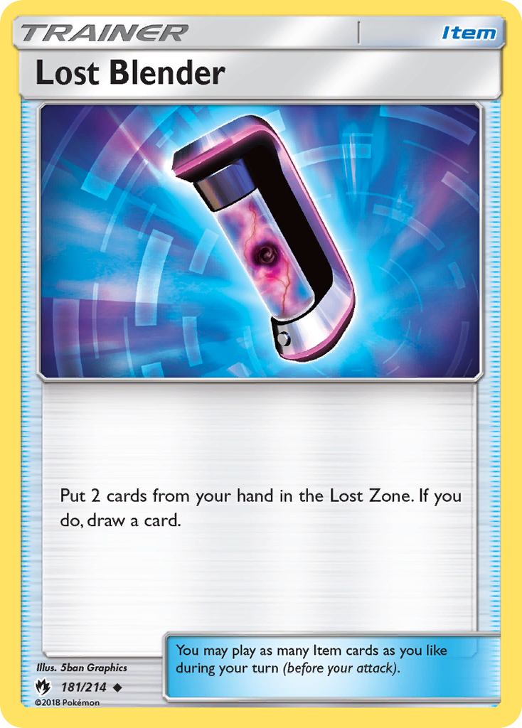 Lost Blender (181/214) [Sun & Moon: Lost Thunder] | Card Merchant Takapuna