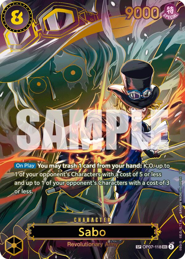 Sabo (OP07-118) (SP) [Carrying On His Will] | Card Merchant Takapuna