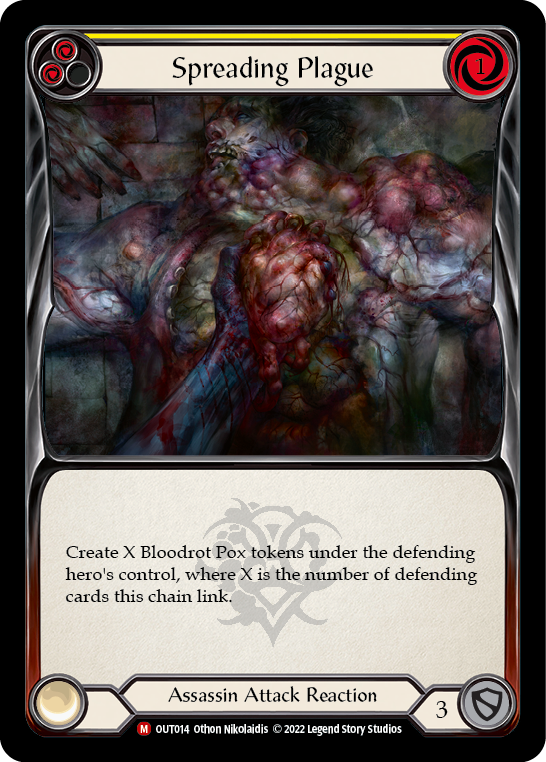 Spreading Plague [OUT014] (Outsiders)  Rainbow Foil | Card Merchant Takapuna