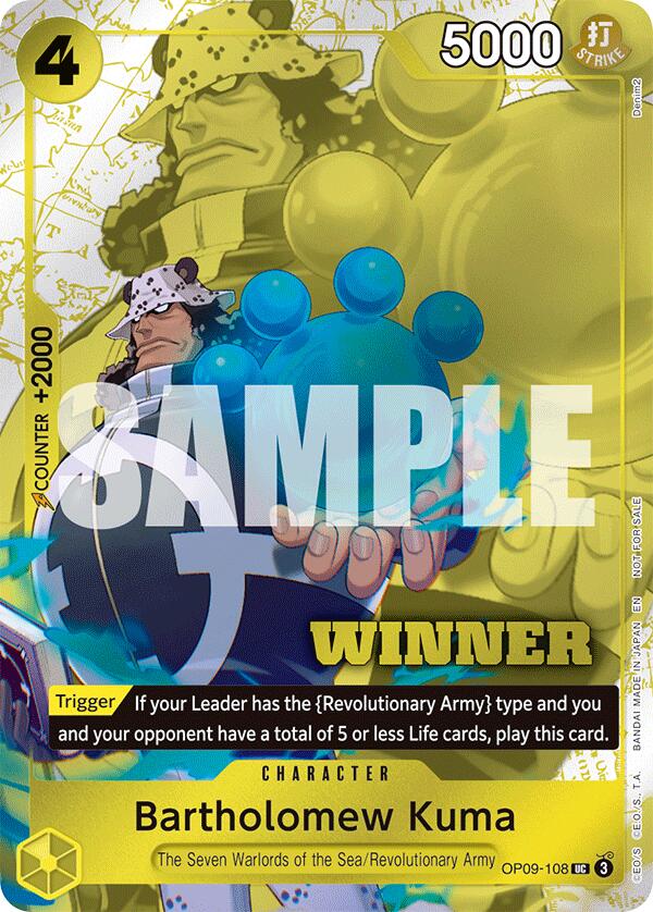 Bartholomew Kuma (Winner Pack 2025 Vol. 4) [One Piece Promotion Cards] | Card Merchant Takapuna