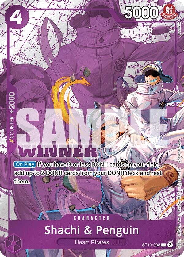 Shachi & Penguin (Winner Pack 2025 Vol. 4) [One Piece Promotion Cards] | Card Merchant Takapuna