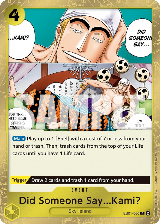 Did Someone Say...Kami? (Pirate Foil) [Premium Booster -The Best- Vol. 2]