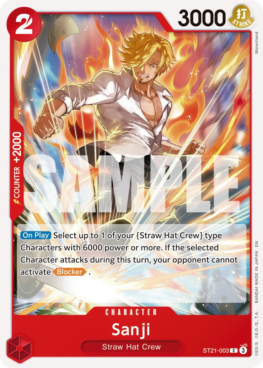 Sanji (ST21-003) (Reprint) [Premium Booster -The Best- Vol. 2] | Card Merchant Takapuna