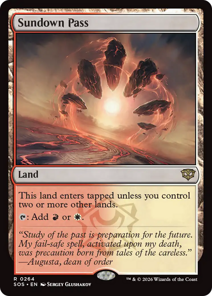 Sundown Pass [Secrets of Strixhaven] | Card Merchant Takapuna