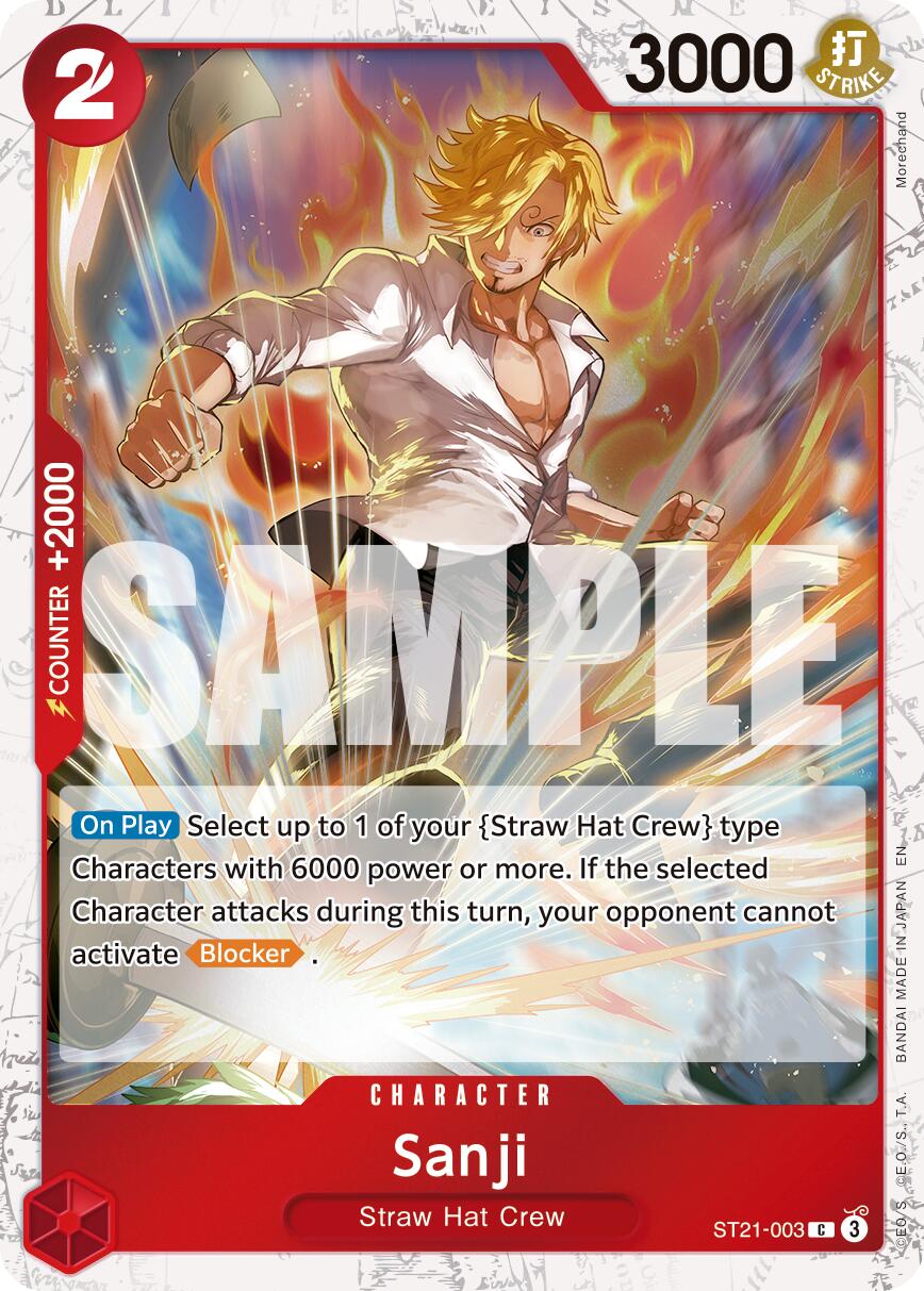 Sanji (ST21-003) (Pirate Foil) [Premium Booster -The Best- Vol. 2] | Card Merchant Takapuna