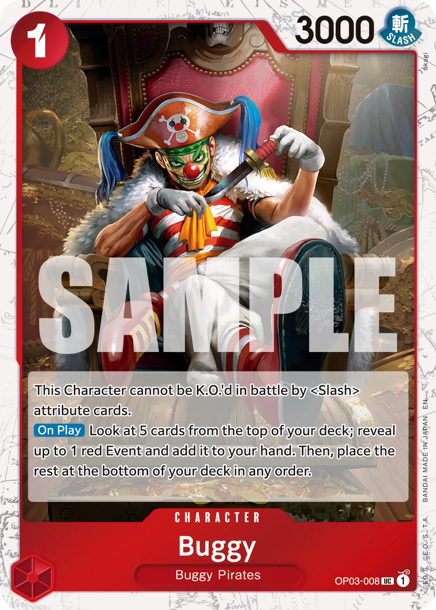 Buggy (OP03-008) (Pirate Foil) [Premium Booster -The Best- Vol. 2] | Card Merchant Takapuna