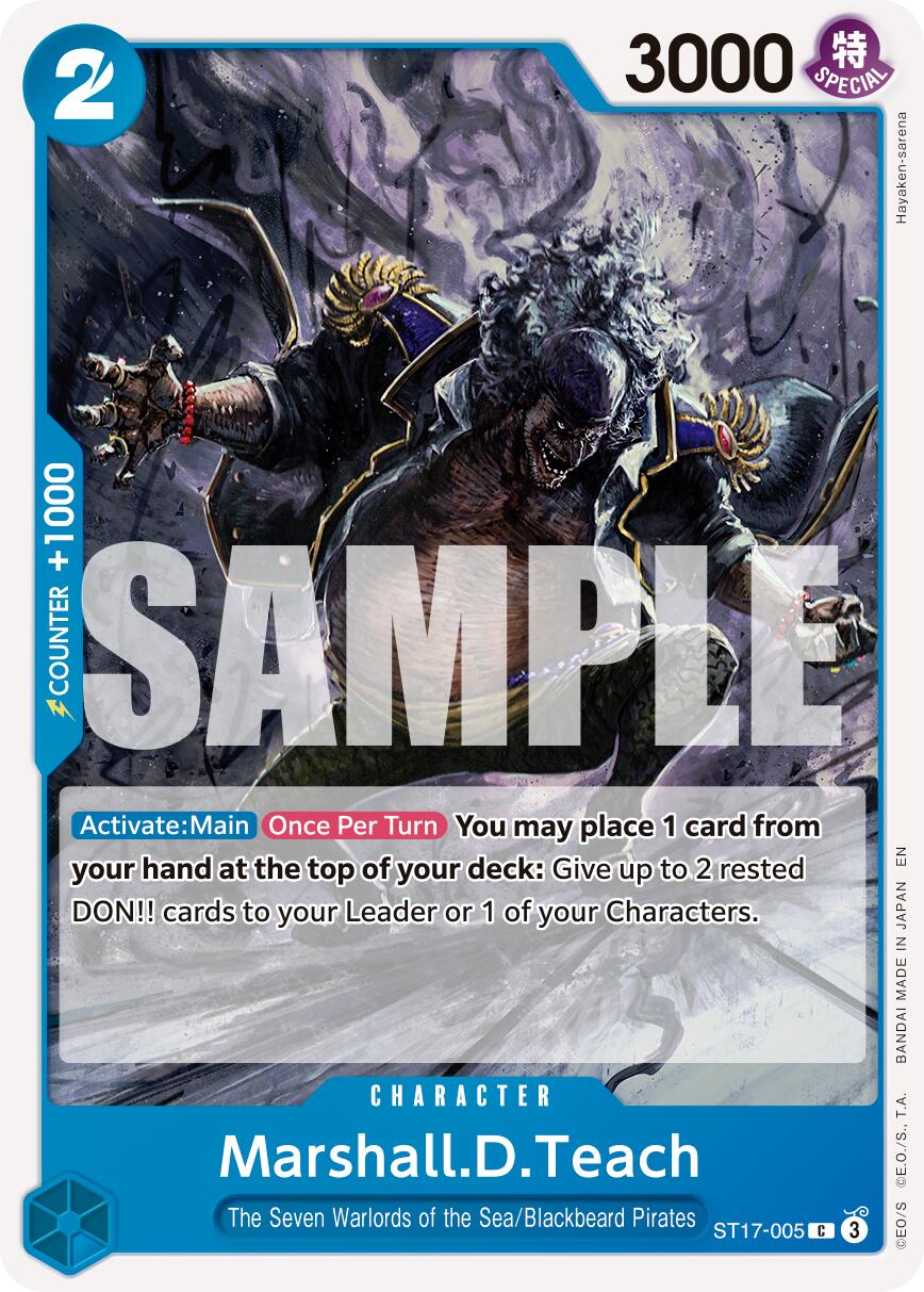 Marshall.D.Teach (ST17-005) [Premium Booster -The Best- Vol. 2] | Card Merchant Takapuna