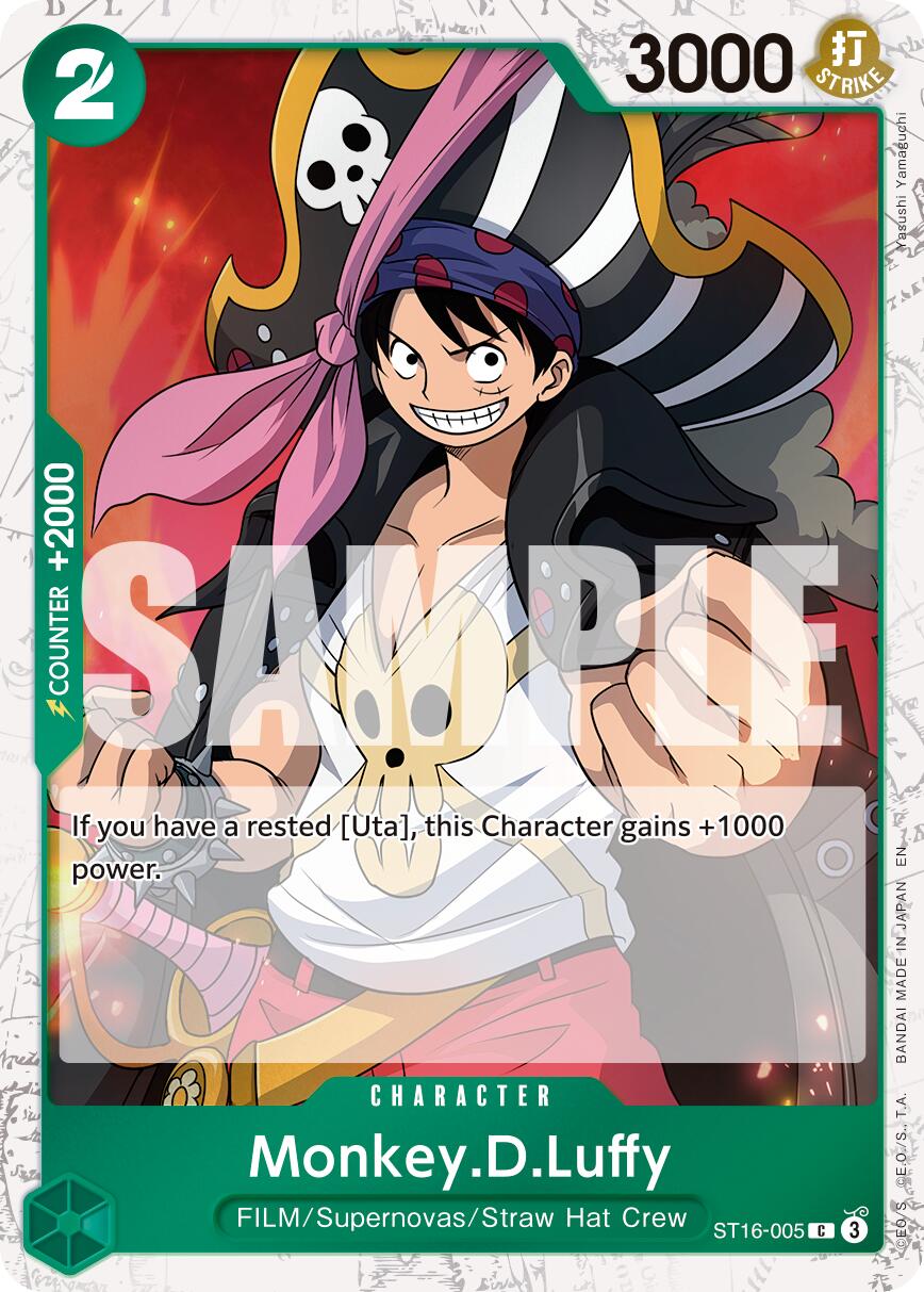 Monkey.D.Luffy (ST16-005) (Pirate Foil) [Premium Booster -The Best- Vol. 2] | Card Merchant Takapuna