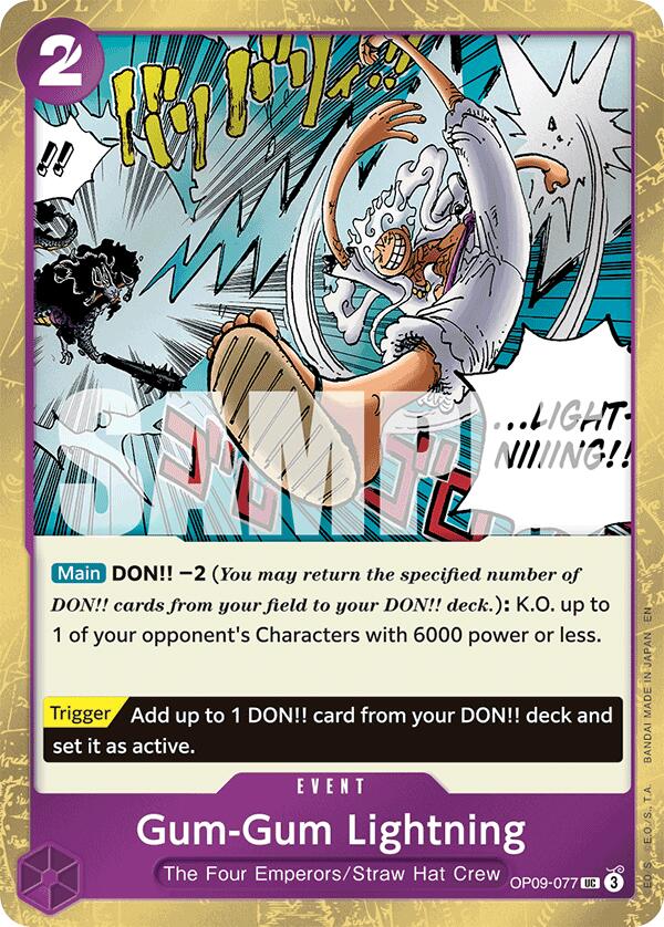 Gum-Gum Lightning (Pirate Foil) [Premium Booster -The Best- Vol. 2] | Card Merchant Takapuna