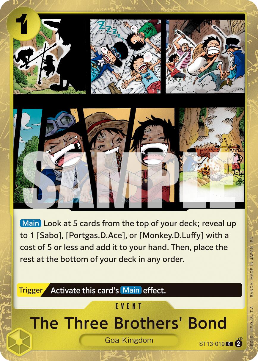 The Three Brothers' Bond (Pirate Foil) [Premium Booster -The Best- Vol. 2] | Card Merchant Takapuna