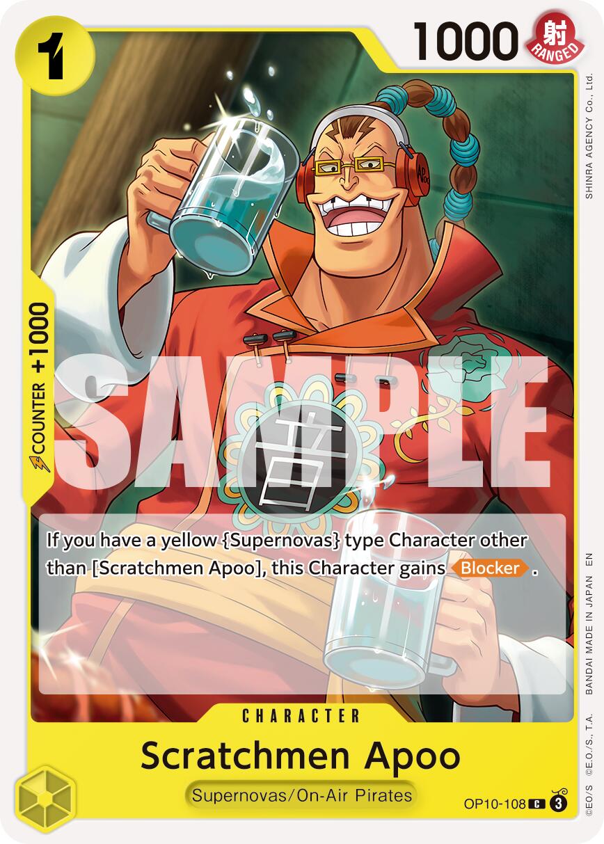 Scratchmen Apoo (OP10-108) (Reprint) [Premium Booster -The Best- Vol. 2] | Card Merchant Takapuna