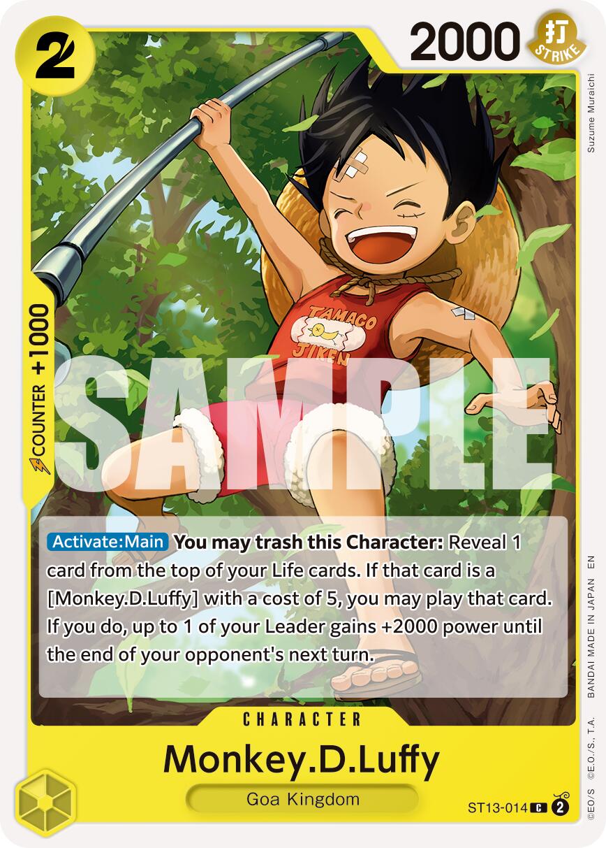 Monkey.D.Luffy (ST13-014) (Reprint) [Premium Booster -The Best- Vol. 2] | Card Merchant Takapuna