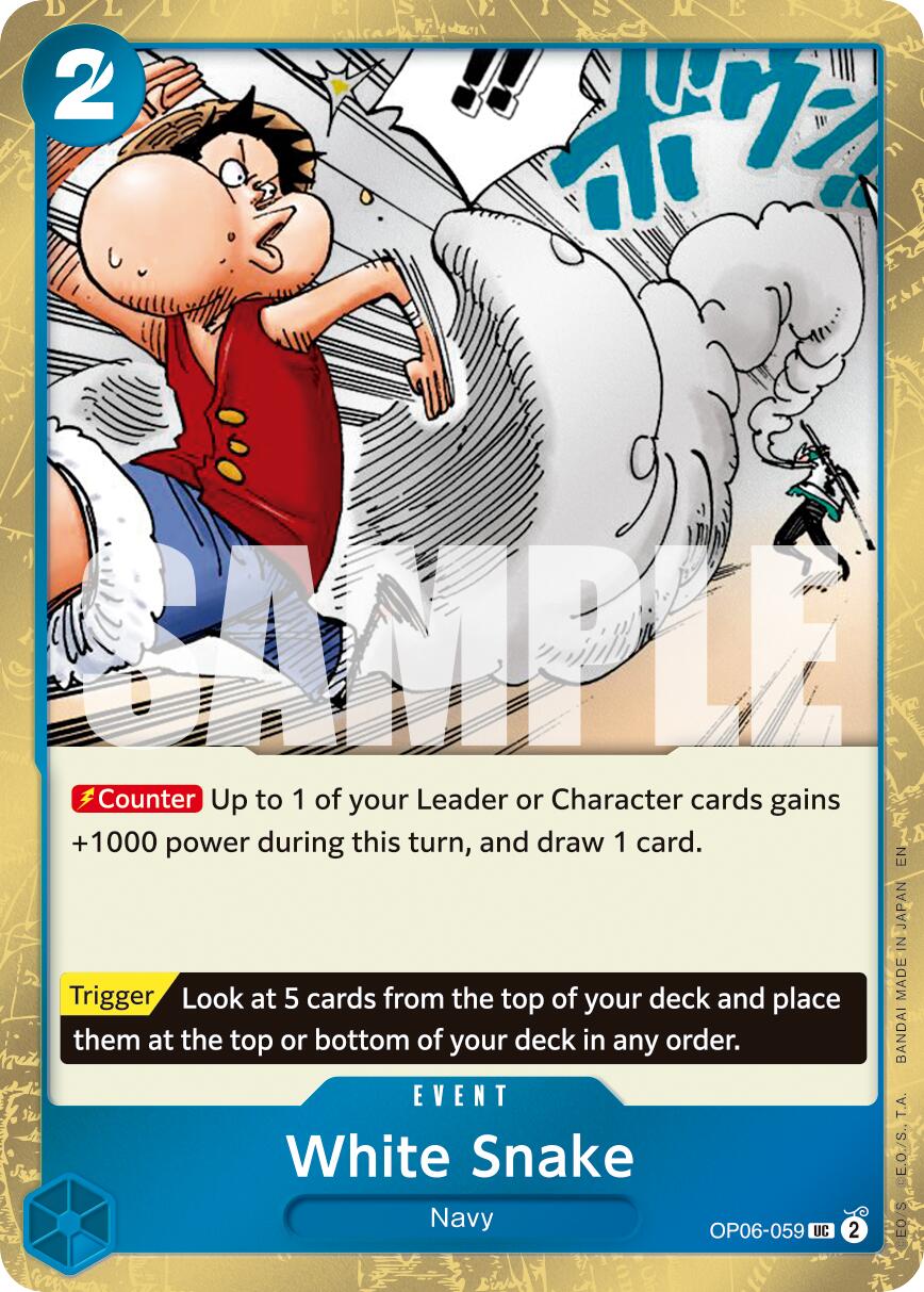 White Snake (Pirate Foil) [Premium Booster -The Best- Vol. 2] | Card Merchant Takapuna