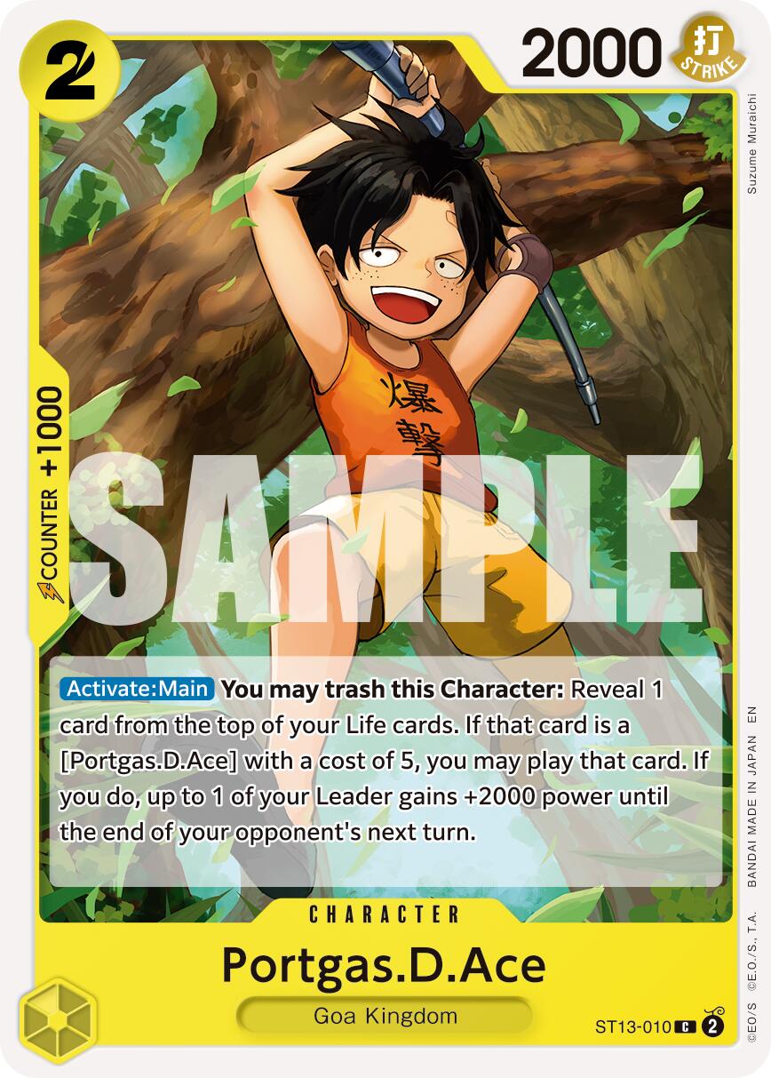 Portgas.D.Ace (ST13-010) (Reprint) [Premium Booster -The Best- Vol. 2] | Card Merchant Takapuna