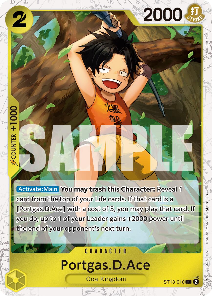 Portgas.D.Ace (ST13-010) (Pirate Foil) [Premium Booster -The Best- Vol. 2] | Card Merchant Takapuna