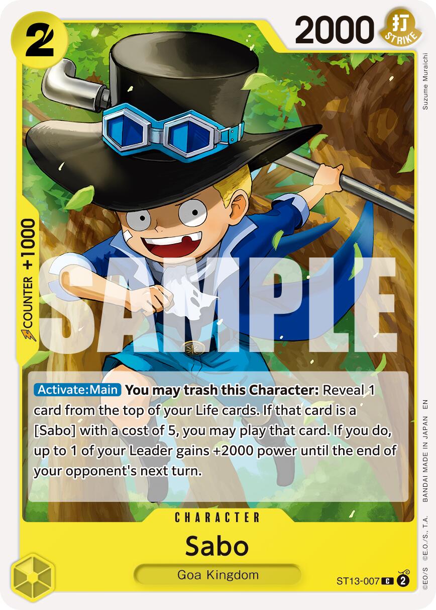 Sabo (ST13-007) (Reprint) [Premium Booster -The Best- Vol. 2] | Card Merchant Takapuna