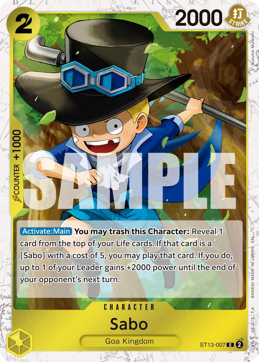 Sabo (ST13-007) (Pirate Foil) [Premium Booster -The Best- Vol. 2] | Card Merchant Takapuna