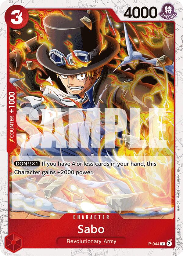 Sabo (P-044) (Pirate Foil) [Premium Booster -The Best- Vol. 2] | Card Merchant Takapuna
