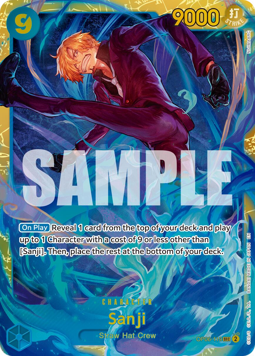 Sanji (OP06-119) (Reprint) [Premium Booster -The Best- Vol. 2] | Card Merchant Takapuna