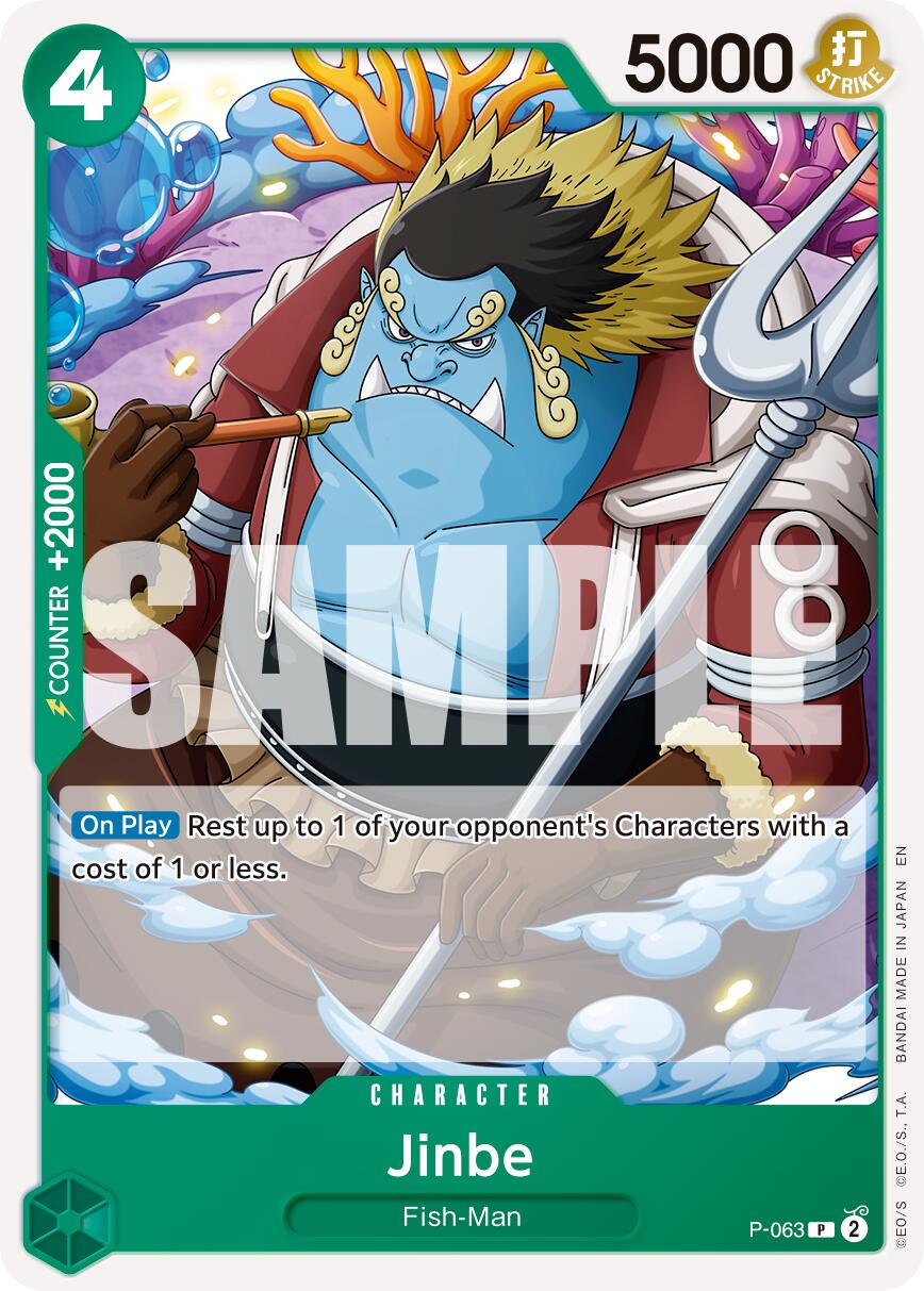 Jinbe (P-063) (Reprint) [Premium Booster -The Best- Vol. 2] | Card Merchant Takapuna
